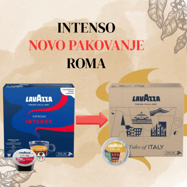 Lavazza Blue Intenso 100 kapsula ( Roma nova serija)