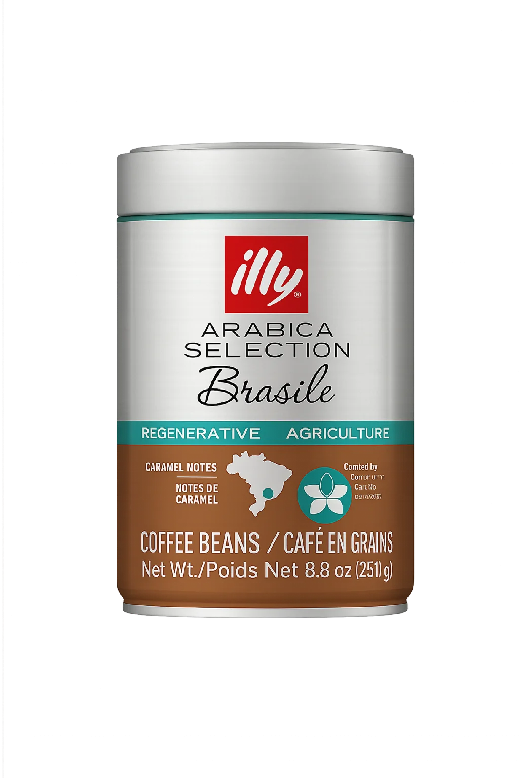 Illy Espresso Brasile 250g kafa u zrnu u srebrnoj limenci