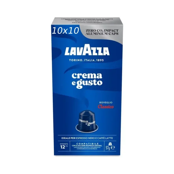 Lavazza Crema e Gusto Classico Nespresso Kompatibilne 10x10 kapsula