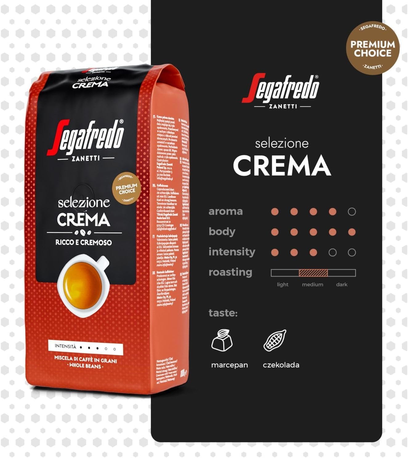 Segafredo Selezione Crema 1kg - Slika 2